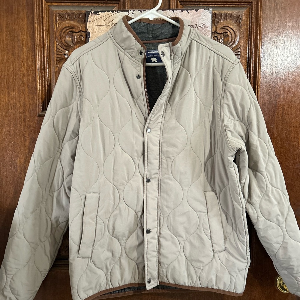 Onward Reserve Candler Men's Beige Quilted Jacket size Small